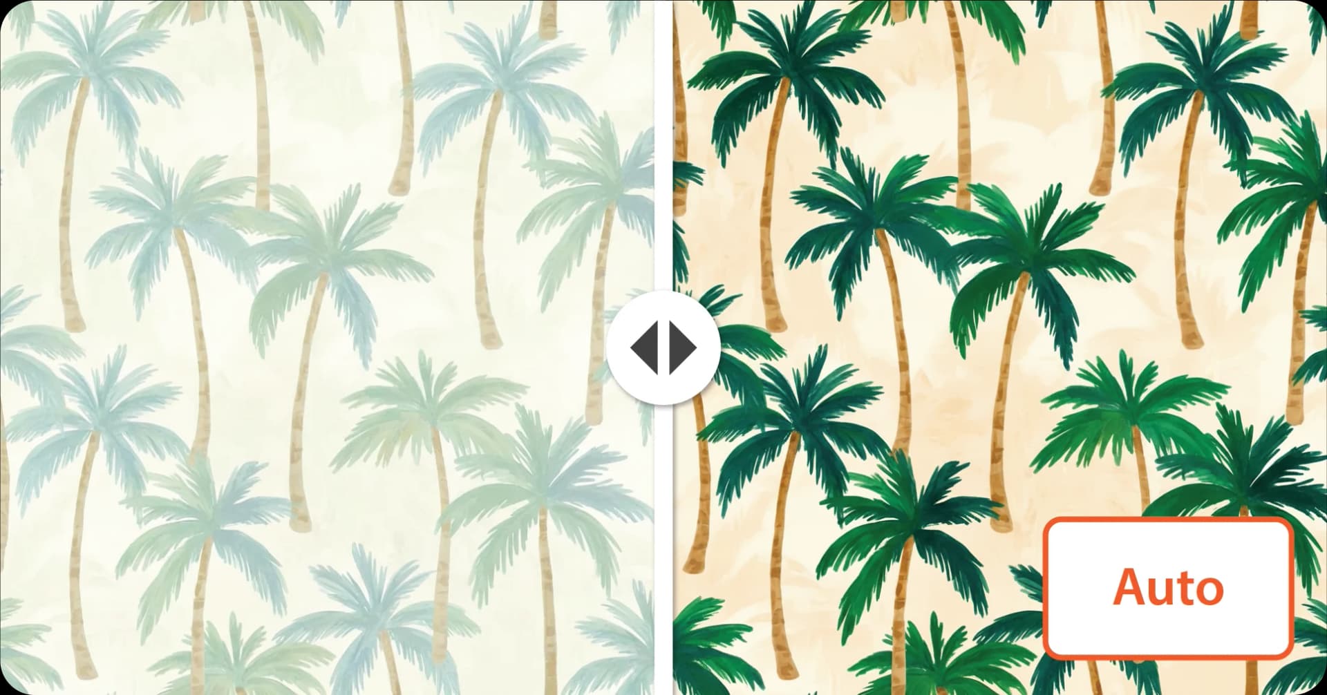 Auto mode generating AI colorway variations for a seamless pattern