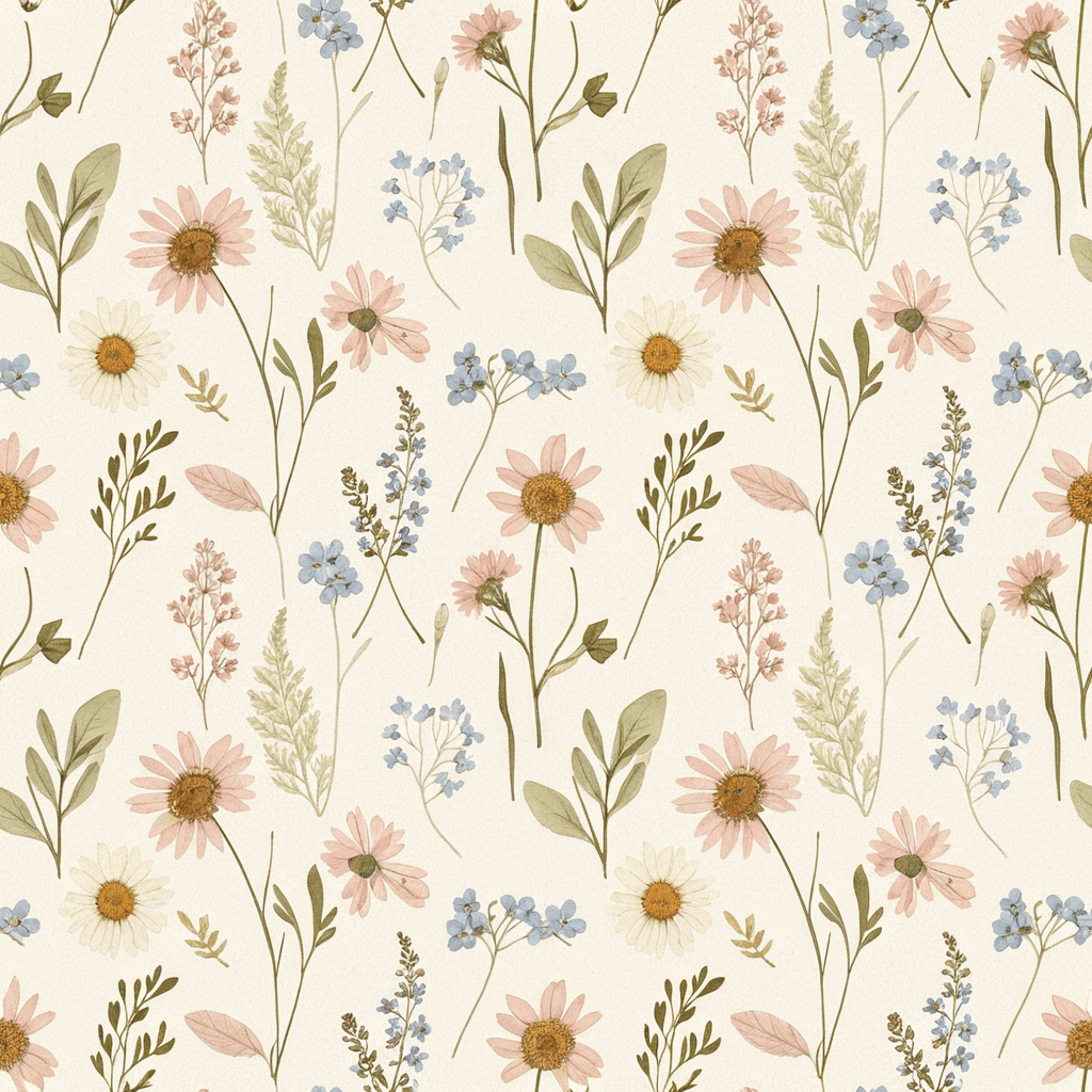 pressed flowers and delicate botanical specimens