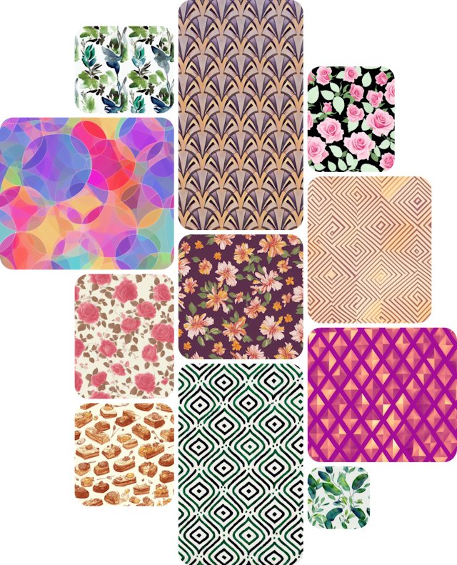 make seamless patterns with Artificial Intelligence!