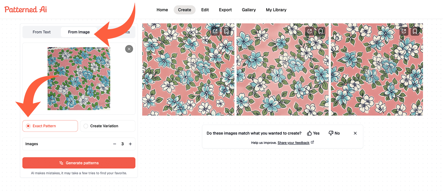Extract seamless pattern from vintage fabric