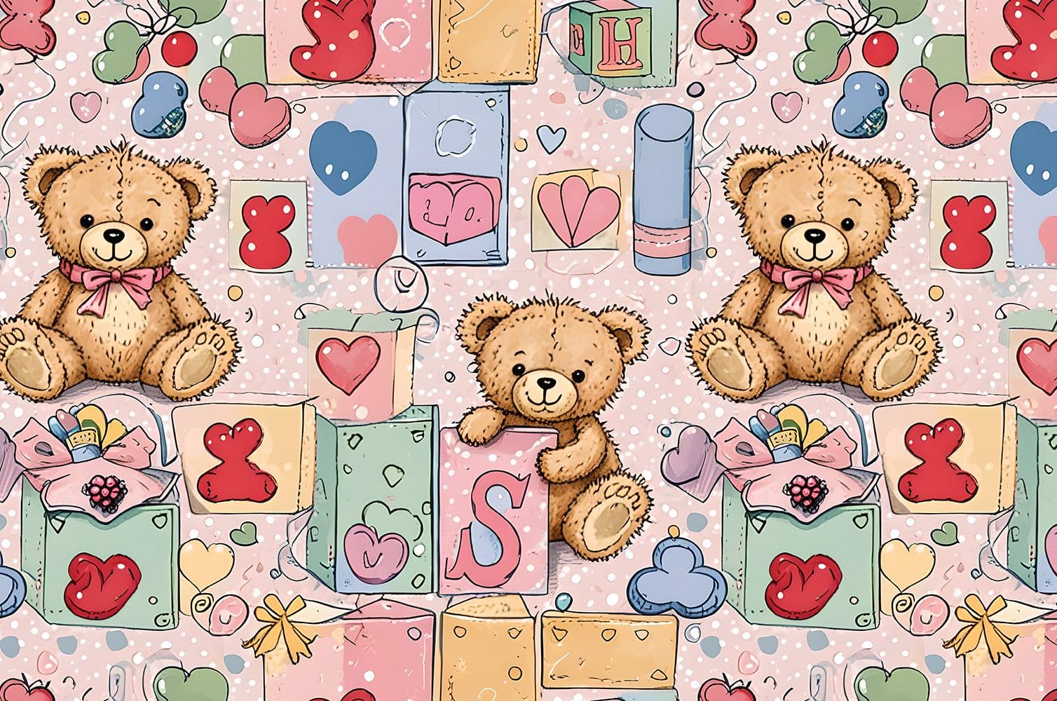 Teddy bear text prompt