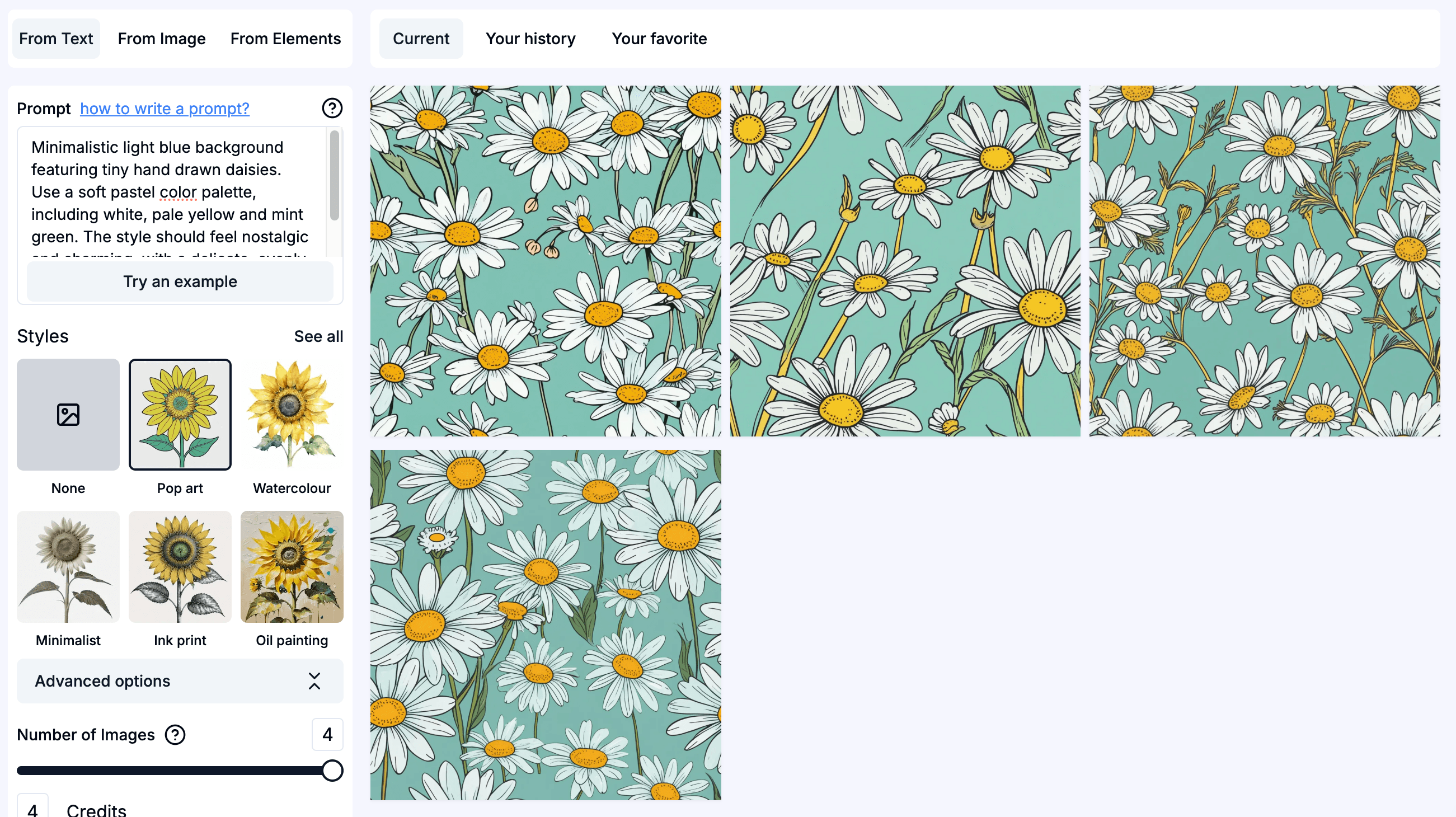 Chamomile pattern