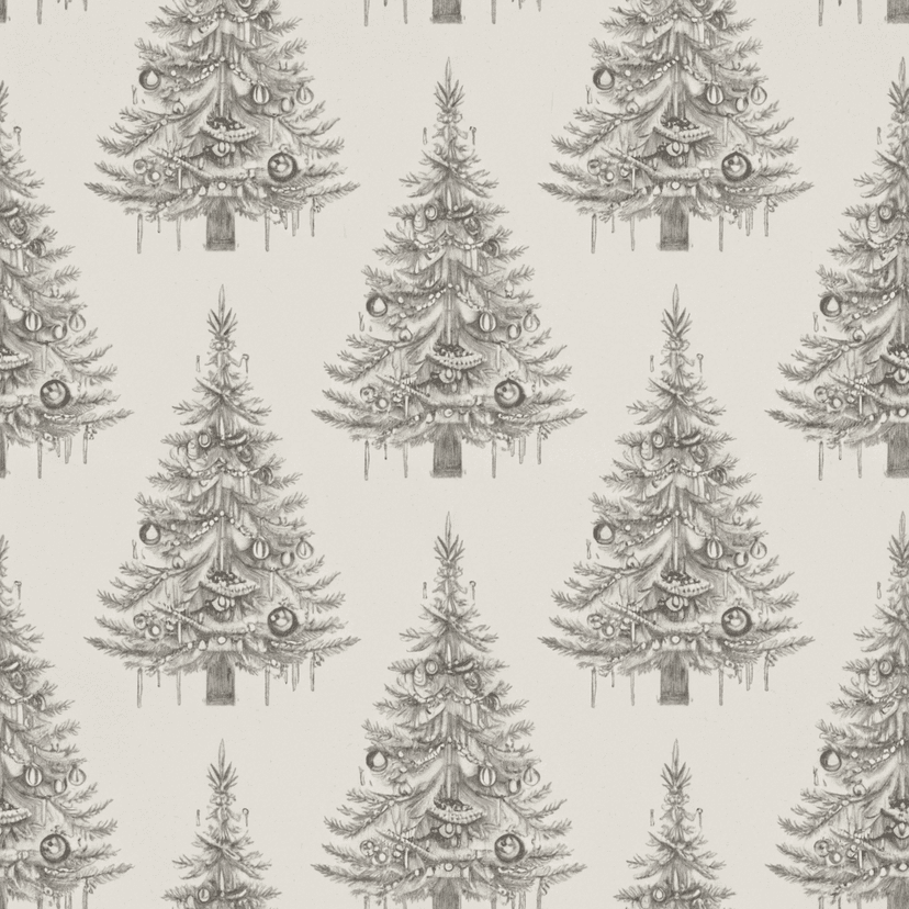 Pencil repeat Christmas pattern