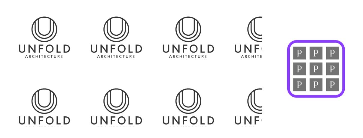 Full drop repeat pattern