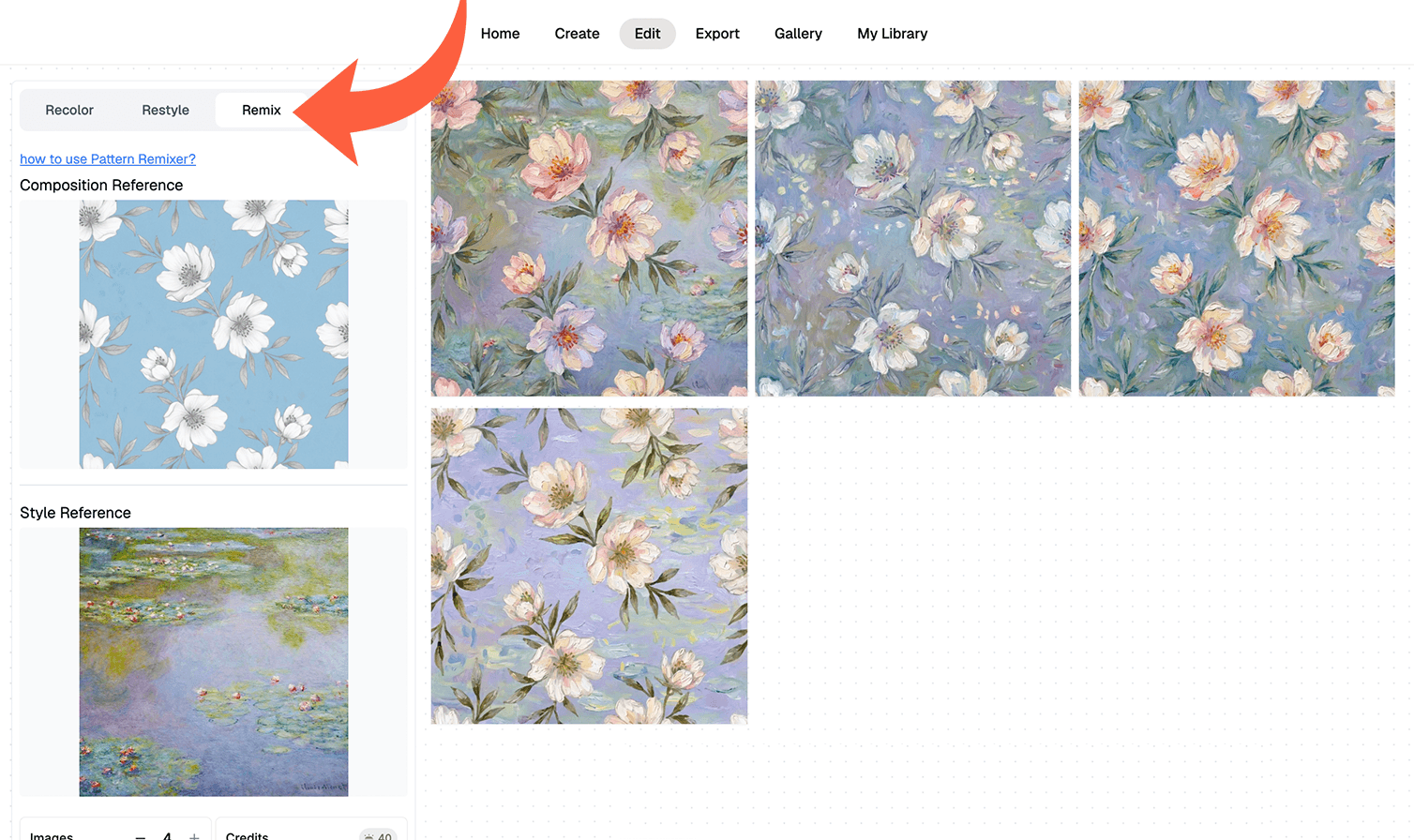 Remix 2 images with ai