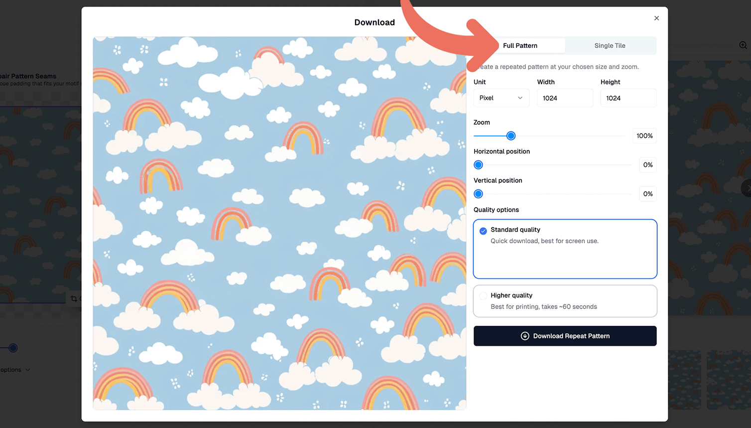 AI Seamless pattern fixer download