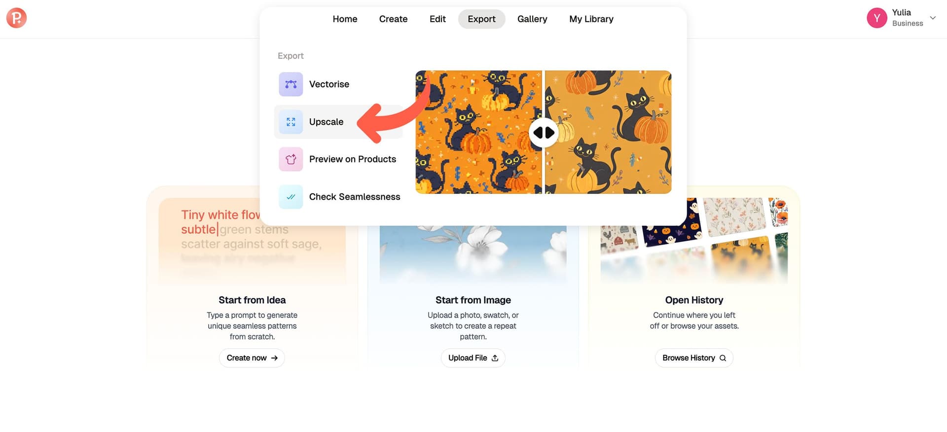 Pattern upscaler