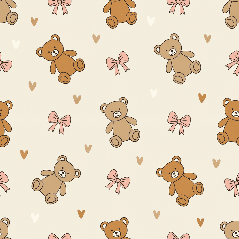 Minimalist Teddy bears