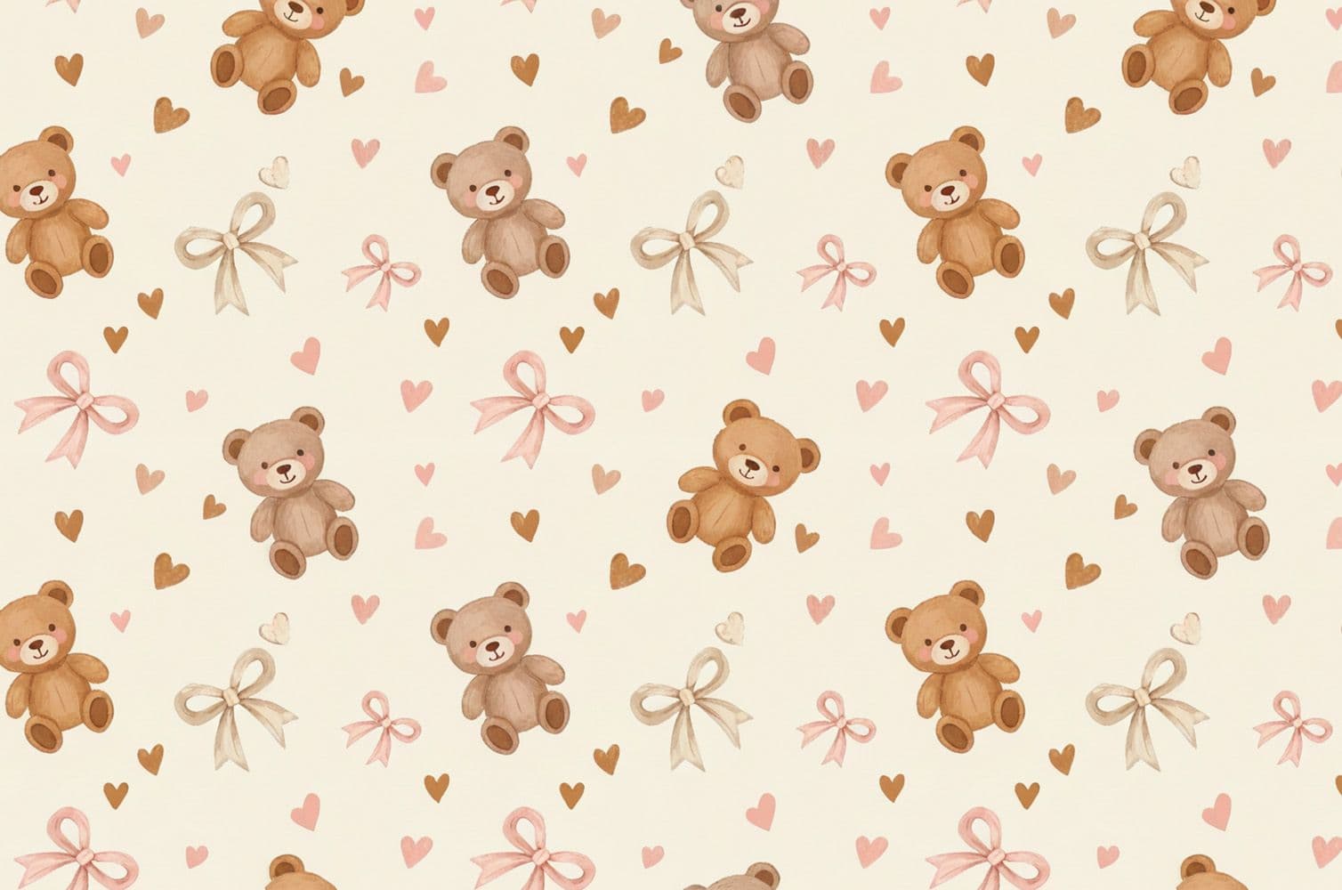 Teddy Bears — Plush, Bows, and Tiny Hearts