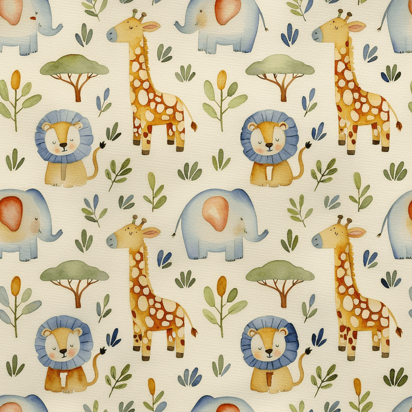 safari animals print