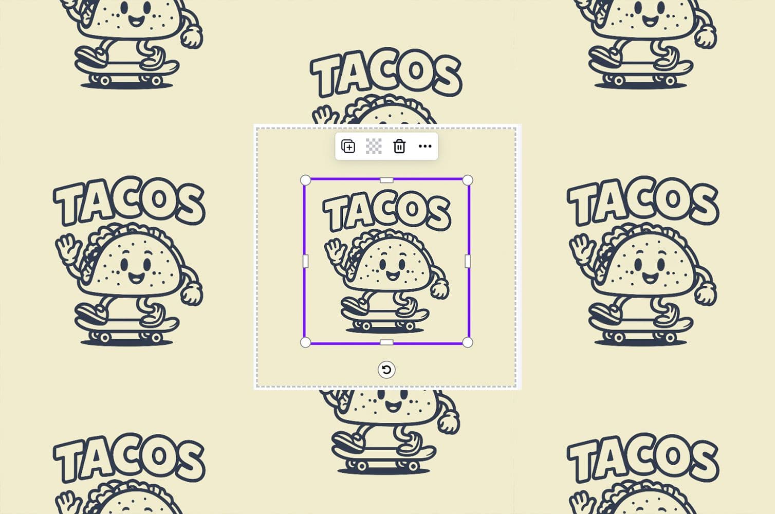 logo pattern with AI