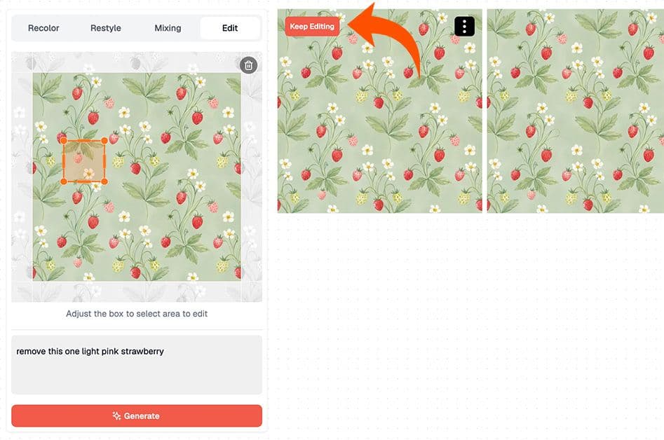 AI pattern editor