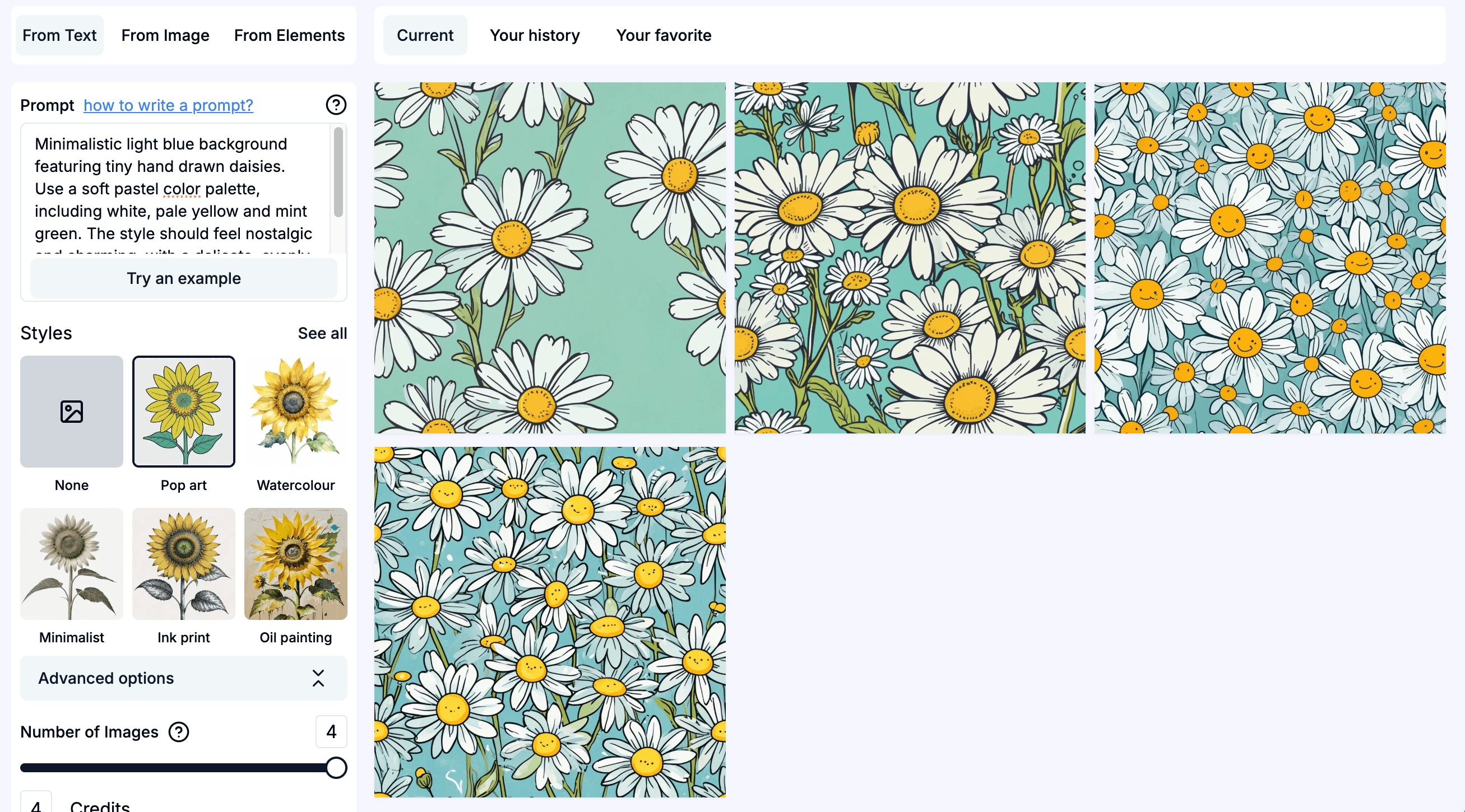 Spacious pattern
