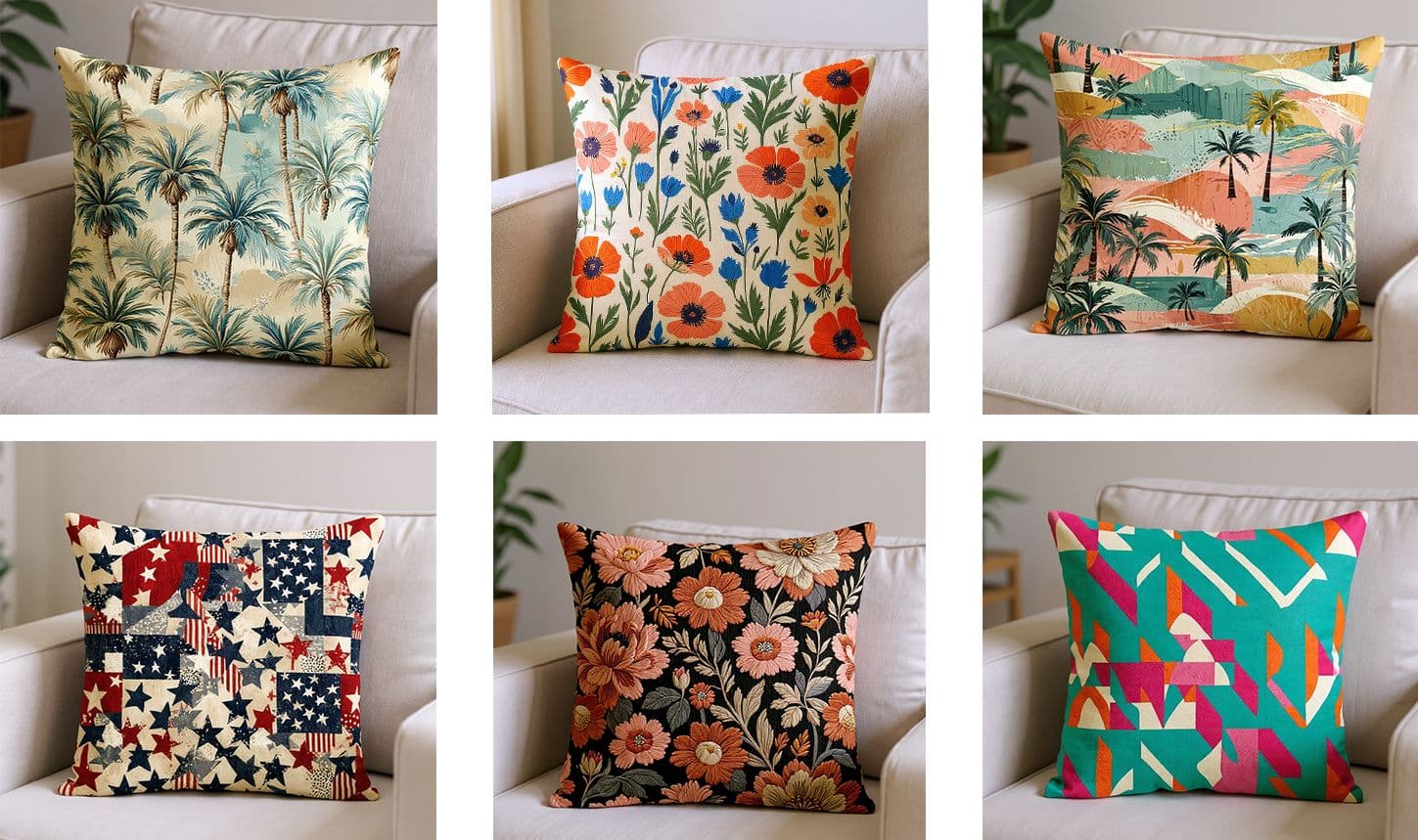 AI pillow mockups