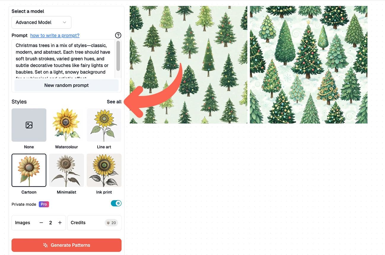 Christmas AI royalty free pattern