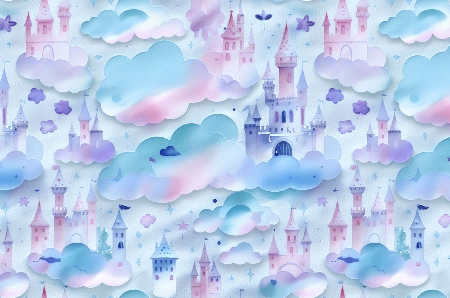 Fairy castle watercolour