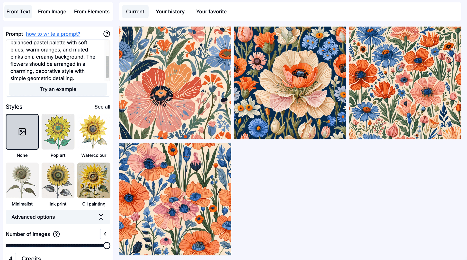 Disproportionate pattern