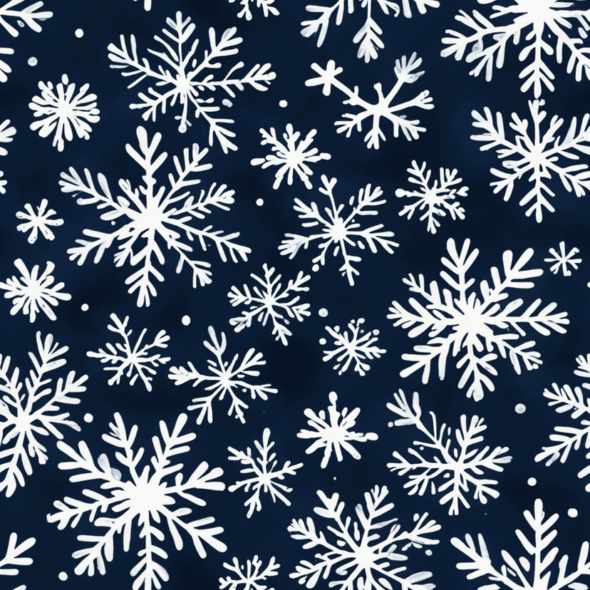 Christmas snowflake Cartoon pattern