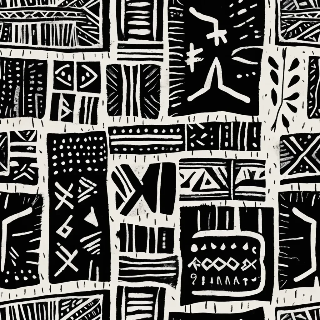 AI-generated pattern design showcase