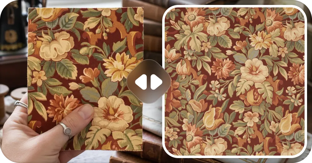 Extract seamless patterns from any image — turn photos and sketches into tileable repeats